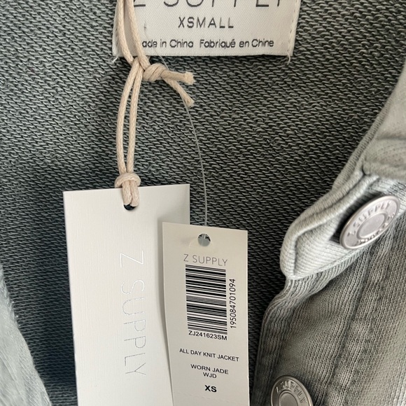 Z Supply All Day Knit Jacket XS Worn Jade NWT - Picture 6 of 8